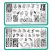 Maniology Forest Wonders Nail Stamping Plate Set Mushrooms Frogs Manicure Rainforest Woods Animal Nail Art (Magic Mushrooms (M280) Hop To It (M303))