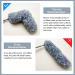 Extendable Microfiber Feather Duster - 100 inch Long Handle Dusting Tool for All-Round Home Cleaning - Gray - Buy Online on SooperMarket.com