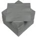 HEKU 100 monochrome napkins 3-layer 33x33cm i Uniform quality for events & gastronomy I practical 5-pack I highly absorbent and stylish gray