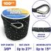 Premium 3/8 Inch Double Braided Boat Anchor Rope - 100 Ft Black Nylon Marine Line Reel for Anchors & Boats - Buy Online on SooperMarket.com