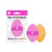 Real Techniques Miracle 2-In-1 Powder Puff Dual-Sided Full-Size Makeup Blending Puff Reversible Elastic Band Precision Tip Makeup Sponge and Powder Puff For Liquid Cream and Powder 1 Count 1/Miracle 2-In-1 Powder Puff