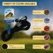 Cesar Millan Dog Leash & Collar 2in1 - Slip Lead Training Line for Small/Medium Dogs - 120cm Black/Yellow - Buy Online on SooperMarket.com