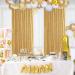 Gold Sequin Backdrop Curtain Panels - 2 Pieces 2FTx8FT for Stage, Wedding, Party - Stunning Gold Background Drapes - Buy Online on SooperMarket.com