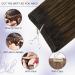 Buy Laavoo 60cm Real Hair Balayage Extensions - Dark Brown Ombre Light Brown Sew-In Weft - 120g #2/8/2 - Premium Quality Hair Extensions - Buy Online on SooperMarket.com