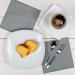 HEKU 100 Monochrome Napkins - 3-Layer 33x33cm | Stylish Gray 5-Pack for Events & Gastronomy | Highly Absorbent & Uniform Quality - Buy Online on SooperMarket.com
