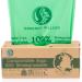 GREENER WALKER 25% Extra Thick Compostable Trash Bags, 1.6 Gallon-120Bags, ASTM D6400 BPI Biodegradable Food Kitchen Waste Bags 6L-120 Bags