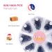 VNE Eyelashes 500 Fans Tray - Volume Lash Extensions Mixed Length Premade Fans Mega Lash Extension 3D C Curl 15mm - International Shipping - Buy Online on SooperMarket.com