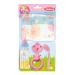 Heless 21019 - Accessory set for doll care 6 pieces with doll diapers milk bottle pacifier rattle and doll spoon