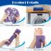 Windspeed 2Pcs African Body Exfoliating Net - Deep Cleaning Bath Sponge for Men and Women - Shower Scrubber - Stocking Stuffer - 80x30cm - Blue + Purple - Buy Online on SooperMarket.com