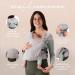 Boba Bliss Hybrid Baby Carrier: 2-in-1 Newborn to Toddler Baby Wrap & Carrier in Grey - Hip-Healthy, No-Tie Design - Soft & Stretchy Sling for Babies 7-35 lbs - Buy Online on SooperMarket.com
