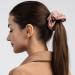 6PCS Large Velvet Scrunchies for Women - Ultra Soft and Textured Hair Ties in Neutral Pink - Hair Accessories for Girls and Women - Buy Online on SooperMarket.com
