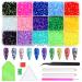 18000pcs Flatback Rhinestones  ZYNERY 15 Mixed Color Jelly Rhinestones Round Shape Crystals Rhinestones for Crafts Nail Face Art Shoes Diamond Painting with Storage Box/Tweezers/Drill Pen (3mm)