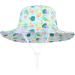 LANGZHEN Baby Girls Beach Sun Hat with Chin Strap | Toddler Kids Wide Brim Play Hat | Flamingo-Leaves Design | 1-2 Years - Buy Online on SooperMarket.com
