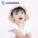 LANGZHEN Baby Girls Beach Sun Hat with Chin Strap - Flamingo Pink, 2-4 Years - Buy Online on SooperMarket.com