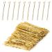 Laicky hairpins 200 Count blond hairpins with box for women lady girls children hairpin invisible wave hair handle hairpise hair clip Bulk hair jewelry (blond 5.2cm)