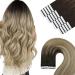 Youngsee Tape in Extensions Balayage Tape Extensions Real Hair Brown Remy Real Hair Extensions Tape Skin Weft Tape Hair Consuming Real Hair Extensions Tape In Invisible 50 cm 50g 20pcs #4/140 50 cm 1- #4/14/60