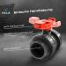VIALIA 40mm PVC Ball Tap - Double Union Shut-Off Valve for Pool & Pond Construction | Ideal for Aquaristics & PVC Pipe Connections - Buy Online on SooperMarket.com