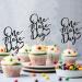 Arthsdite 24Pcs One More Day Cupcake Toppers Glitter Wedding Rehearsal Dinner Cupcake Picks Decoration for Wedding Countdown Theme Party Cake Decorations Supplies - Black Glitter - Buy Online on SooperMarket.com