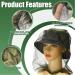 Mesh Head Nets 2 Pcs Mosquito Head Net Face Mesh Cover for Outdoor Activities Hiking Fishing Hunting Camping Backpacking (Green) - Buy Online on SooperMarket.com