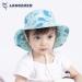 LANGZHEN Beach Sun Protection Hat for Baby Girls - Turquoise, 6-12 Months - Buy Online on SooperMarket.com