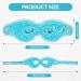 MIVORA Cooling Gel Mask for Puffy Eyes Reusable Hot Cold Therapy for Migraine Headache Dark Circles Dry/Swollen Eyes Sinus Pain Light Blue (blue+pink) - Buy Online on SooperMarket.com