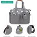 SONARIN Multi-Function Waterproof Baby Changing Bag - Grey | Large Capacity Travel Diaper Bag with Pacifier Holder - Buy Online on SooperMarket.com