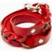 Logical Leather 6FT Braided Dog Leash - Heavy Duty Full Grain Leather Lead in Red - Buy Online on SooperMarket.com