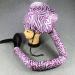Ruilogod Purple White Portable Hair Quick Drying Cap Salon Bonnet Blow Dryer Connect Hat - Buy Online on SooperMarket.com