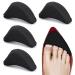 WLLHYF 2 Pairs Soft Sponge Adjustable Shoe Filler Big Toe Plug Foot Brace Shoe Pads Unisex Shoe Too Big Inserts for High Heel Women Relief Foot Pain Reusable Make Big Shoes Fit Black 2 Pair