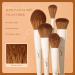 Jessup 5Pcs Face Makeup Brush Set - Vegan Soft Brushes for Foundation, Contour, Highlighter, and Setting Powder - Light Grey T493 C-493 - Buy Online on SooperMarket.com