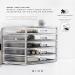 BINO Manhattan Acrylic Makeup Organizer - 5 Drawers | Clear Beauty Storage for Cosmetics, Jewelry & Vanity Accessories - Buy Online on SooperMarket.com