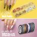 Teenitor Nail Art Decoration Kit - 50 Sheets Stickers, Water Decals, Rhinestones, Glitter, Foils, Striping Tape, Flowers Slices - Buy Online on SooperMarket.com