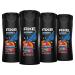 AXE Body Wash for Men for 360 freshness Skate Board & Fresh Roses with a 12-hour refreshing scent 473mL (Pack of 4)