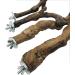 Allazon Natural Wood Bird Rods & Swing Toys - 4 Piece Parrot Playset for Birds - Ideal Bird Toys - Buy Online on SooperMarket.com