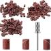 YUTOU Nail sanding caps 150 pieces sanding sleeves with 1 piece nail drill sanding sleeves nail cutter attachment 80/120/180 grit for manicure nail design nail care nail art