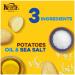 Kettle Brand Sea Salt Potato Chips - Gluten-Free & Non-GMO - 7.5 oz Bag - Buy Online on SooperMarket.com