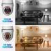 2Pcs 360 Degree Light Bulb Security Cameras- Outdoor Wireless WiFi, Night Vision, Alexa Compatible- 5GHz, 2Pc Set - Buy Online on SooperMarket.com