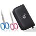 Nail Scissors 3 (Nail Scissors) (Nail & Cuticle Scissors) Nail & Cuticle Blue & Pink