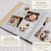 Peachly Minimalist Baby Memory Book - Baby First Year Keepsake for Milestones | Simple Grey Linen Scrapbook for Boy or Girl | 60 Pages - Buy Online on SooperMarket.com