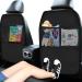 Funmo 2 Pcs Waterproof Car Seat Organiser with 2 Pockets - Kids Back Seat Protector & Storage for Rear Seat - Anti-Kick Design - Black - Buy Online on SooperMarket.com