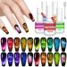 SAVILAND 12 Colors Crystal Cat Eye Gel Nail Polish Set Glitter Spring Summer Shiny Dreamy Series with Double-head Magnetic Stick Reflective Disco 2023 Manicure DIY Sparkle Nail Art Salon Home Gifts 12 Colors Galaxy Cat Eye Gel Polish Set