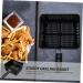 Toddmomy 2 Pcs Square Baking Basket Air Fryer Mesh Basket Wire Mesh Fry Basket Chip Frying Metal Baskets Fried Food Basket Air Fry Basket Snack Basket Electric Storage Basket Carbon Steel 38X22.8CMx2pcs Blackx2pcs - Buy Online on SooperMarket.com
