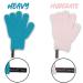 Exfoliating Glove Set - Spa Body Scrubber Mitts for Men and Women | Hanging Loop | Emerald Green + Pale Pink - Buy Online on SooperMarket.com