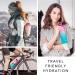 Hyeta 32oz Motivational Water Bottle with Time Marker & Straw - Pink-Green | Leakproof BPA-Free Sports Bottle for Fitness, Gym & Outdoor - Buy Online on SooperMarket.com