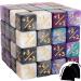 48 Pieces MTG Dice Counters Buff Token Dice Loyalty Dice Starry Marble D6 Dice Cube Compatible with Magic The Gathering, CCG, Card Gaming Accessory, 4 Colors