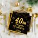 40 Black & Gold Birthday Napkins - Elegant 33x33cm Party Supplies for Men & Women - Perfect for 40th Birthday Decorations - Buy Online on SooperMarket.com
