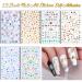 Teenitor 3D Flower Nail Stickers Set with Glitter, Butterfly, Heart Sequins, and Nail Foil - 12 Self-Adhesive Sheets for Nail Art Decoration - Buy Online on SooperMarket.com