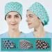 VIAOLI Dental Scrub Caps with Buttons - One Size Cotton Dentist Hat for Women - Nurse and Doctor Hair Cover Cap-02 - Buy Online on SooperMarket.com