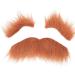 Mustaches Eyebrow Set Self Adhesive Fake Beard and Fake Eyebrow Set False Facial Hair Costume Accessory for Adults Brown - Buy Online on SooperMarket.com