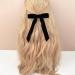 2Pcs Velvet Hair Bows Black Bow Hair Clips with Long Ribbon - Vintage Hair Accessories for Girls and Women - Buy Online on SooperMarket.com
